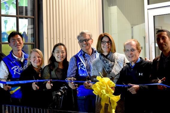 Reckless Shipyards ribbon cutting...Paul Dragan (c) and Tony Sun (far left) ©