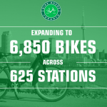 Bike Share adds 1850 Bikes ©