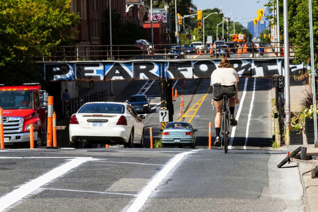 Toronto has installed many bike lanes as part of ActiveTO ©