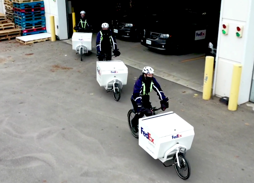 fedex bike delivery