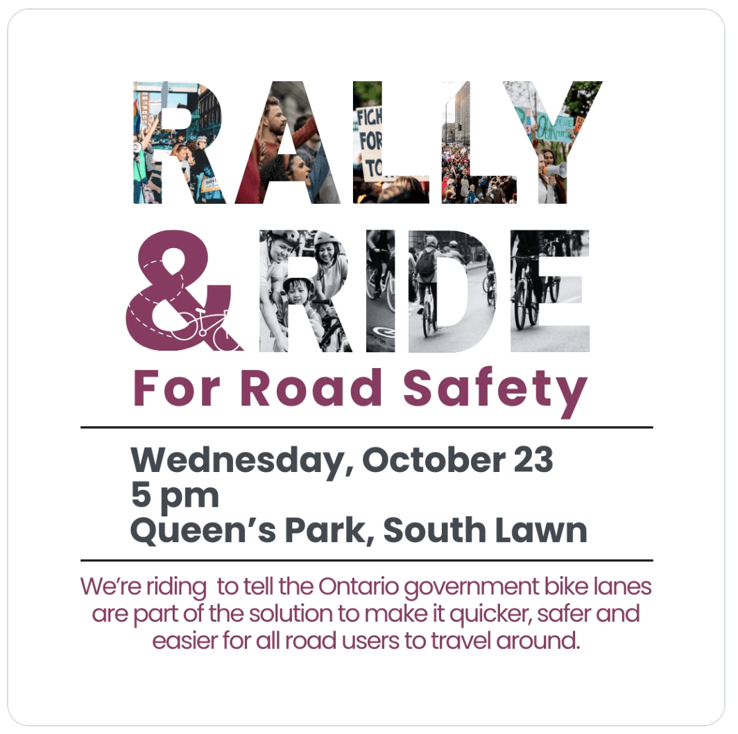 Rally & Ride for Road Safety on Oct. 23 at 5pm at Queen’s Park – Bike ...
